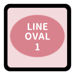 LINE OVAL 1 [PINK][ENGLISH]