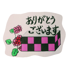 Japanese traditional boxs with flowers