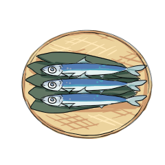Round herring fish