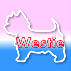Dog breed(Westie) cute sticker