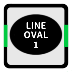 LINE OVAL 1 [BLACK][LINE]