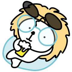 A disheveled lion