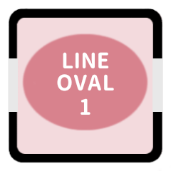 LINE OVAL 1 [PINK][WORK]