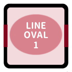 LINE OVAL 1 [PINK][MOTHER]