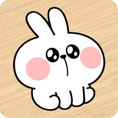 Spoiled Rabbit Add to Photo – LINE stickers | LINE STORE