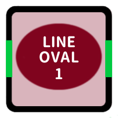 LINE OVAL 1 [BORDEAUX][LINE]