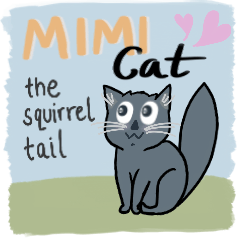 MIMI cat the squirrel tail