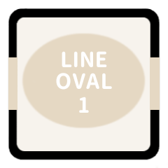 LINE OVAL 1 [IVORY][FAMILY]