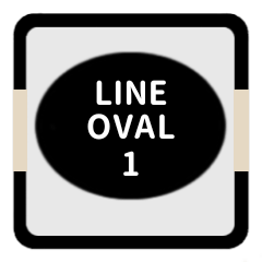 LINE OVAL 1 [BLACK][FAMILY]