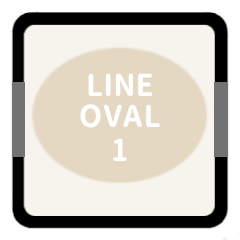 LINE OVAL 1 [IVORY][KEIGO]