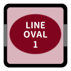 LINE OVAL 1 [BORDEAUX][KEIGO]