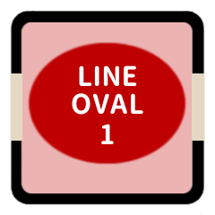 LINE OVAL 1 [RED][FAMILY]