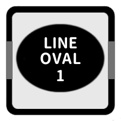 LINE OVAL 1 [BLACK][KEIGO]