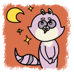 Purple Raccoon
