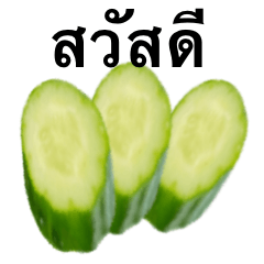 きゅうり です　野菜　キュウリ　タイ語