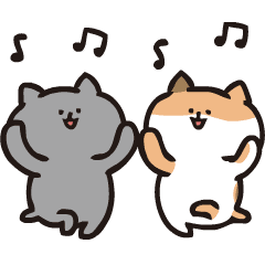Round cats animation sticker4