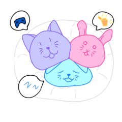 Slime cat and friends