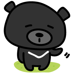 Taiwan cute black bear-life conversation