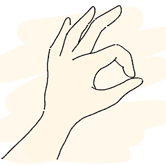 Hand Message Stickers  Noleeelers