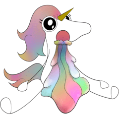 rainbow unicorn and pegasus friend