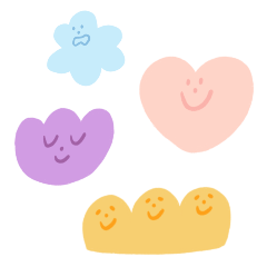 Shapes with Happy Faces