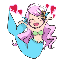 Mermaid sticker1