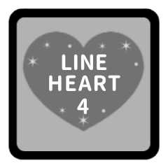 LINE HEART 4 [ANIME][GRAY][ENGLISH]