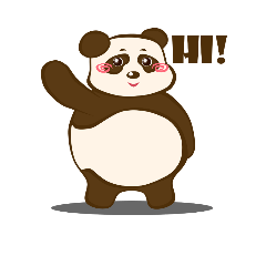 cute panda L say HI to you