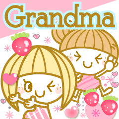 The pretty Spring stickers Ver.1 Grandma