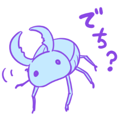 beetle and stag beetle cute stickers