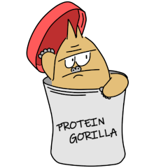 Protein shake gorilla
