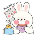 Rabbit Cute & Little Cat (ENG)