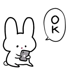 rabbit addicted to smartphones