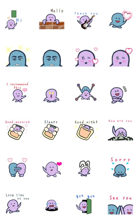 かわいい幽霊英語版 Lineクリエイターズスタンプ Stamplist