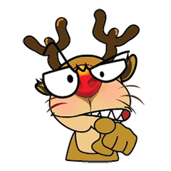 Mischievous Christmas Reindeer Animated