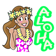 Hawaii Aloha Hula Girl.