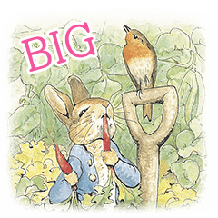 Peter Rabbit Watercolor BIG Stickers
