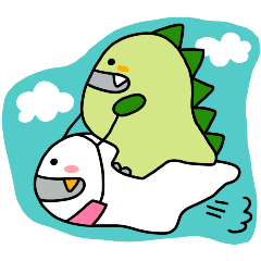 Little Dino anan and baby ghost DD