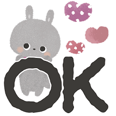 Jump out! Lapin greeting Sticker