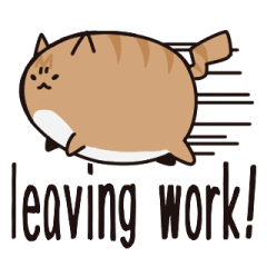 leaving work cat