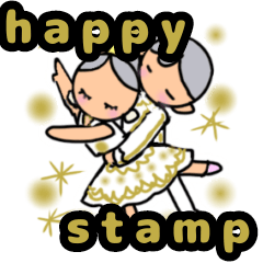 ballet happy stamp