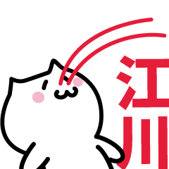 LAST NAME Sticker EGAWA!!!