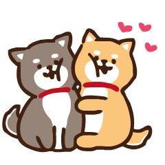 Cute koro shiba inu animation sticker