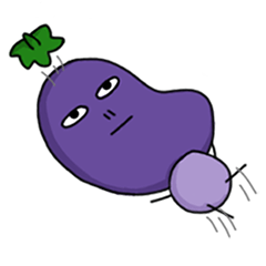 everyday eggplant sticker