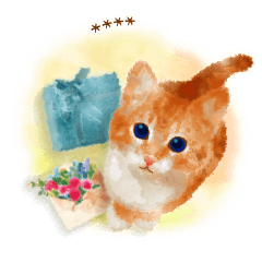 Cats & Flowers Custom Stickers [TH]