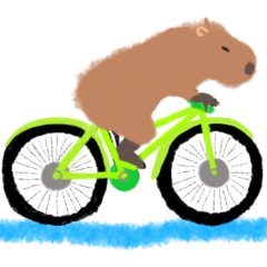 Capybara enjoy sticker