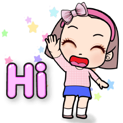 (English)Meiji, a cute happy girl