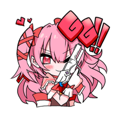 魔法少女Vtuber【綺月める】のスタンプ