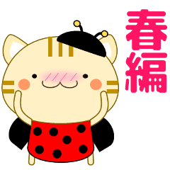 Cute with a heart Cat kotora spring