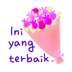 A colorful bouquet (Indonesian version)